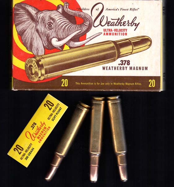Weatherby .378 Ammo/20-rnds-NO BOX